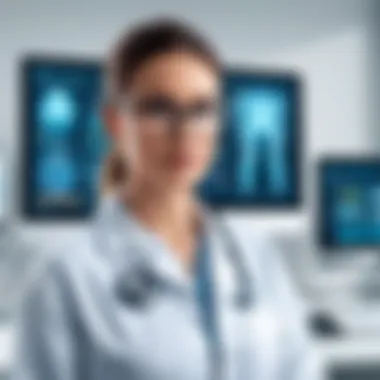 Enhancing Patient Management with Software A conceptual image depicting patient management through software