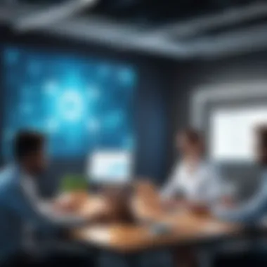 Boosting Team Collaboration via Automation Conceptual image depicting collaboration among team members through automation