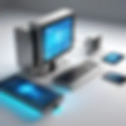 Conceptual illustration of remote access technology