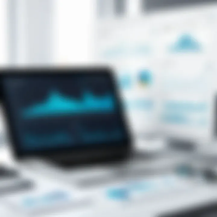 Visual representation of data analytics in project management