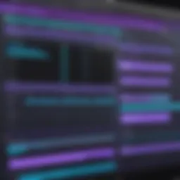 Interface of Adobe Premiere showing timeline and editing tools