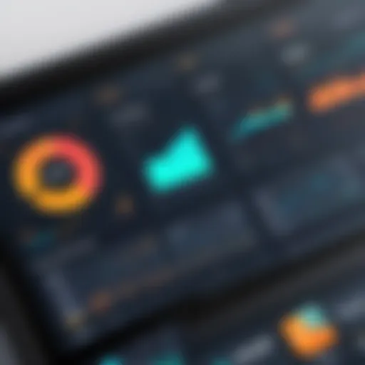 Visual representation of construction cost tracking dashboard