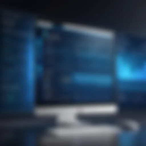 Digital interface displaying online banking features