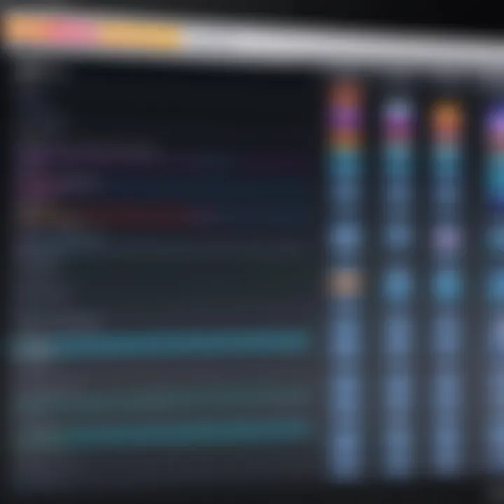 Comparison chart of Final Cut Pro features versus competitors