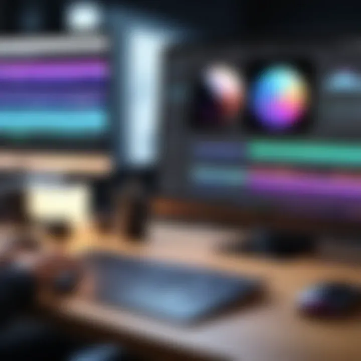 User customizing workspace layout in Final Cut Pro
