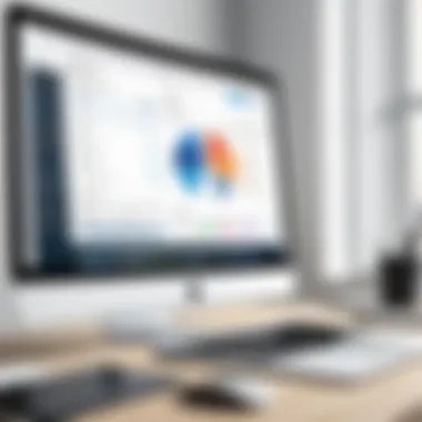 Navigating Accounting Applications User navigating through accounting applications on a Mac