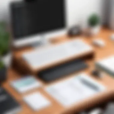Organized Bookkeeping Workspace A workspace organized for effective bookkeeping practices