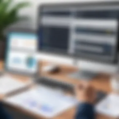 Bookkeeping Software Interface Sophisticated bookkeeping software interface on Mac