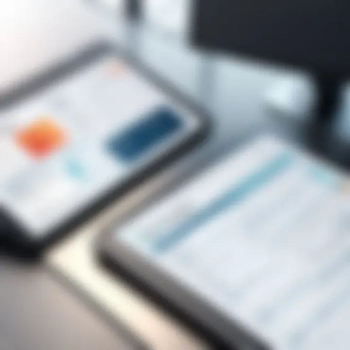 A comparison chart highlighting features of different bookkeeping software.