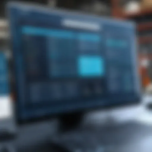 Overview of auto salvage inventory software interface