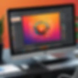 User interface of Adobe Illustrator web app showcasing design tools