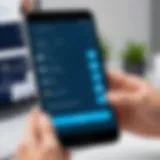 Modern volunteer check-in interface showcasing user-friendly design