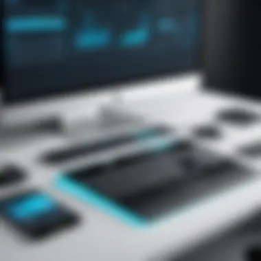 Innovative Technology in Condeco Desks Close-up of integrated technology features in a Condeco desk