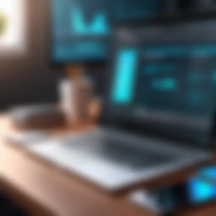 Illustration of Adobe software tools for enhancing presentations