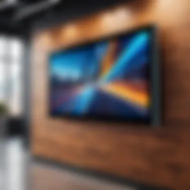 Dynamic Digital Signage Display Dynamic digital signage display in a modern office