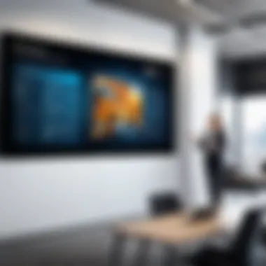 Interactive Digital Signage for Employee Recognition Interactive digital signage showcasing employee achievements