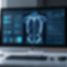A digital interface showcasing electronic medical records in a correctional setting.