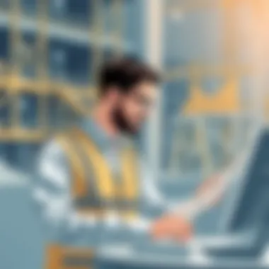 Data-Driven Decision Making Construction project manager analyzing data