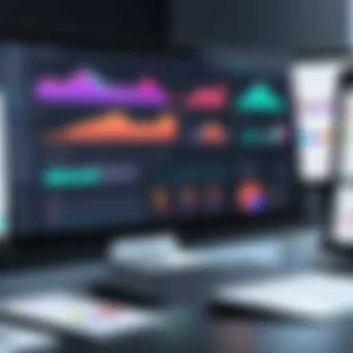 Dashboard view of accounting software showcasing various features