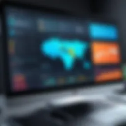 A sleek dashboard showcasing team collaboration tools