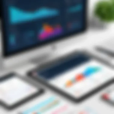 Payroll Management Analytics Illustration of payroll management metrics and analytics