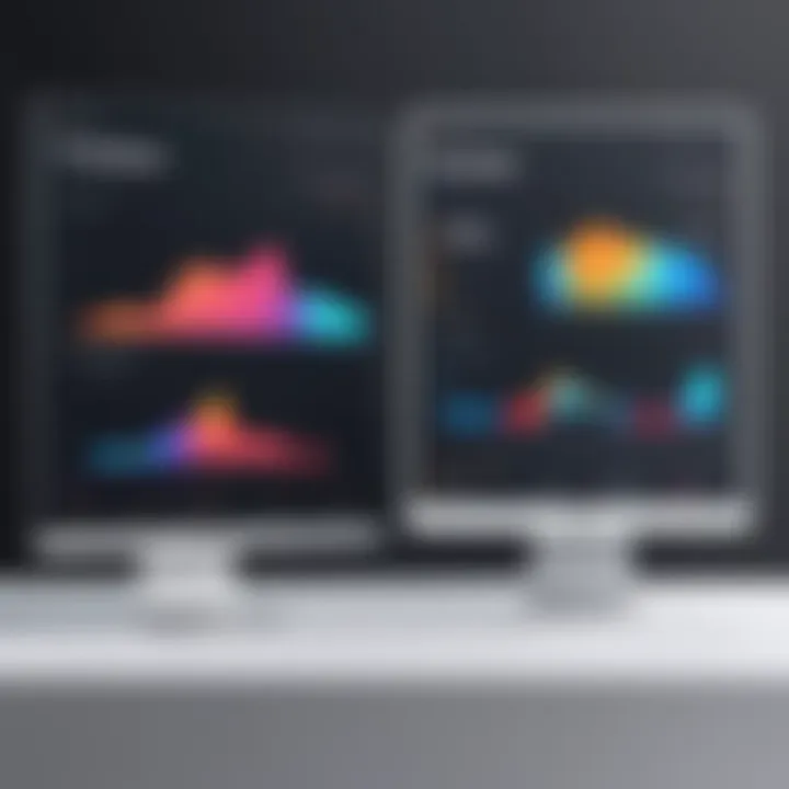 Comparison chart of features and pricing models