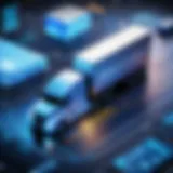 Advanced logistics software interface showcasing real-time data and analytics