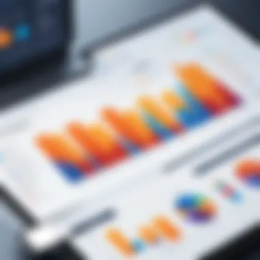 Graph showcasing trend analysis in BI tools