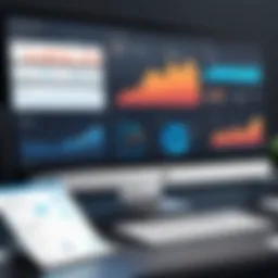 Dashboard interface showcasing key metrics