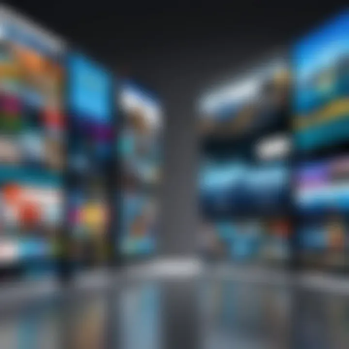 Illustration of various types of digital signage content providers