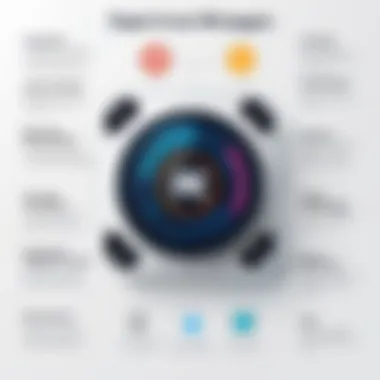 Key Features of Digital Asset Managers An infographic detailing the key features to consider when selecting a digital asset manager.