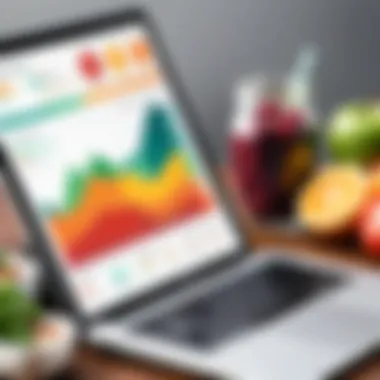 Nutritional Dashboard Overview Nutritional dashboard showcasing analysis tools
