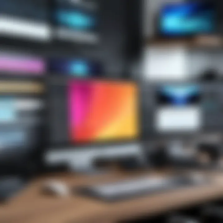 A dynamic video editing workspace with layered timelines and effects