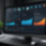 Visual representation of lawyer management system dashboard