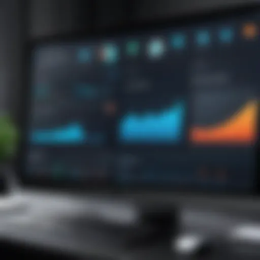 Visual representation of lawyer management system dashboard