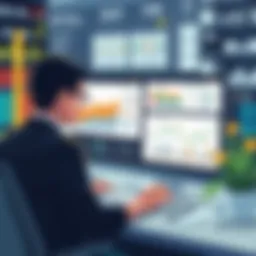 A sophisticated dashboard showcasing data analytics and forecasting models