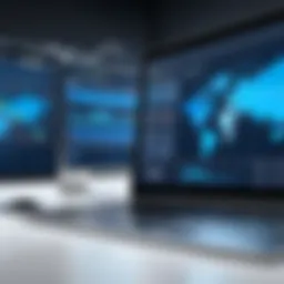 Visualization of supplier management software interface