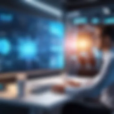 Future Trends in Coaching Management Technology A futuristic representation of trends in coaching management technology