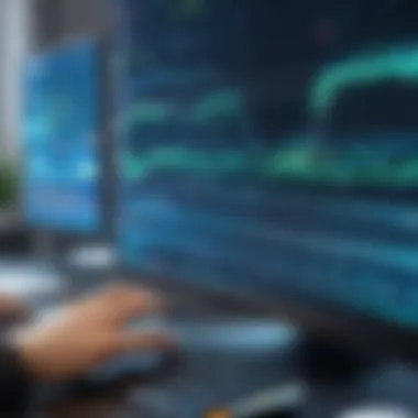 Network Latency Analysis User analyzing network latency with ping command