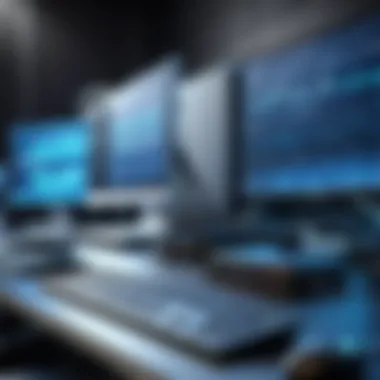 Professional Network Setup Utilizing Ping Tools Illustration of ping tool usage in a professional setup