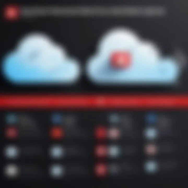 Infographic comparing LastPass on-premise and cloud solutions