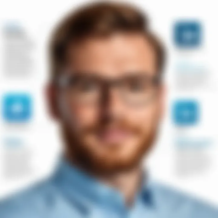 Diagram illustrating features of LinkedIn Sales Navigator