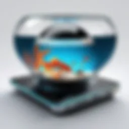 Illustration showcasing the Fishbowl Scanner's user interface