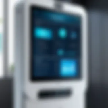 User-Friendly Healthcare Kiosk Interface Healthcare kiosk interface showcasing user-friendly design