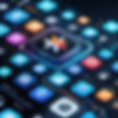 Exploring Various Marketing Platforms Diverse marketing platform icons representing various tools and strategies