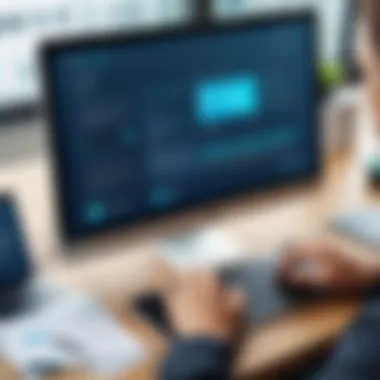 E-Learning Platform Interface Visual representation of e-learning platform interface