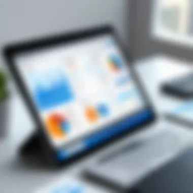 Intuit Bookkeeping Software Dashboard Features Visual representation of Intuit Bookkeeping Software interface showing dashboard features.
