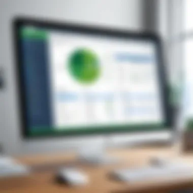 QuickBooks Desktop Interface Graphical representation of QuickBooks Desktop interface