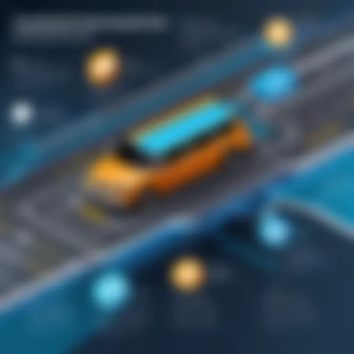 Infographic showcasing key components of transportation management applications