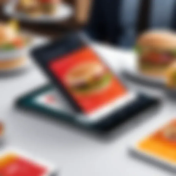 A visual representation of the benefits of food ordering apps for businesses